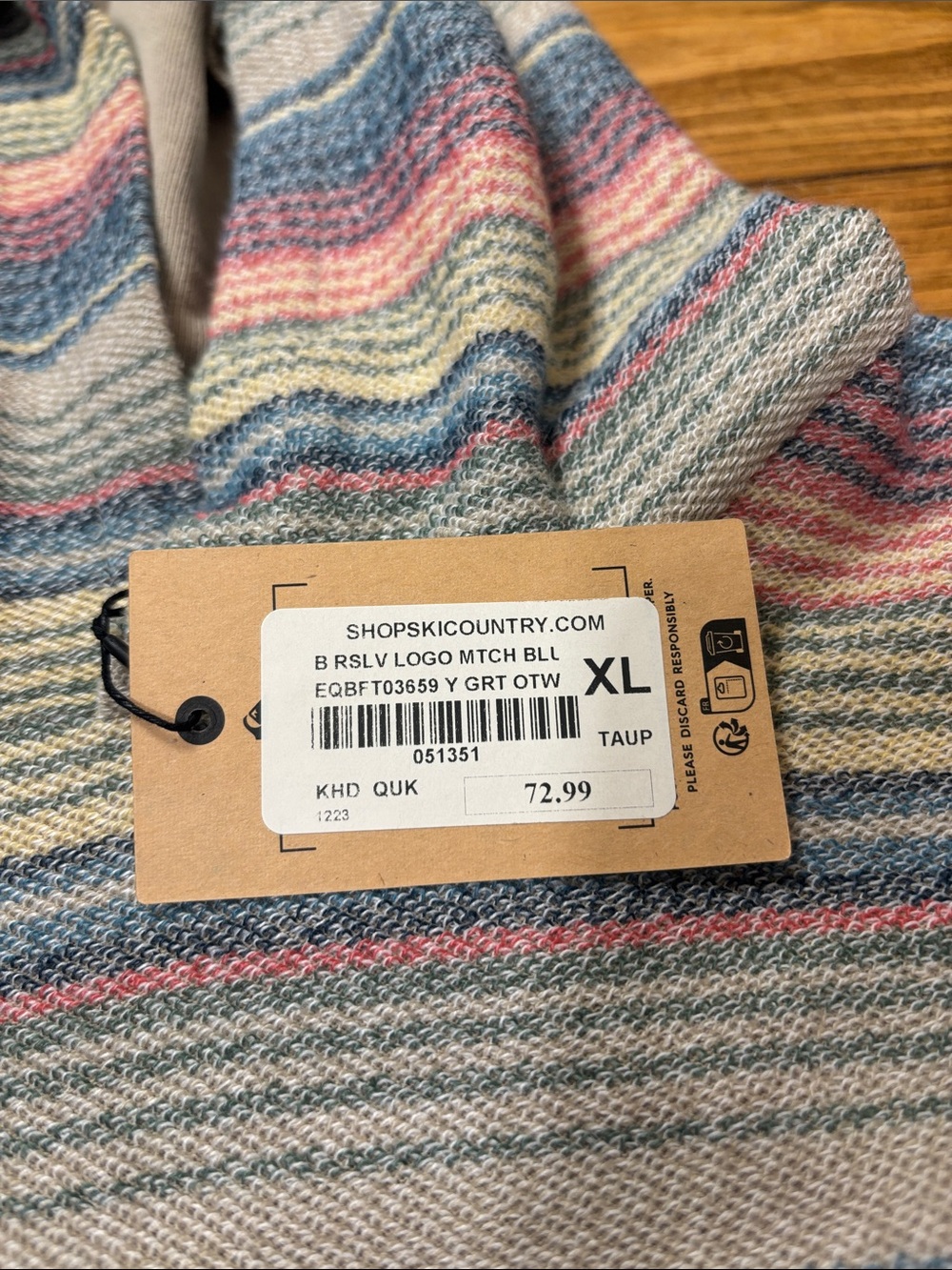 NWT Quiksilver Boy XL Great Otway Hoodie - Picture 2 of 4